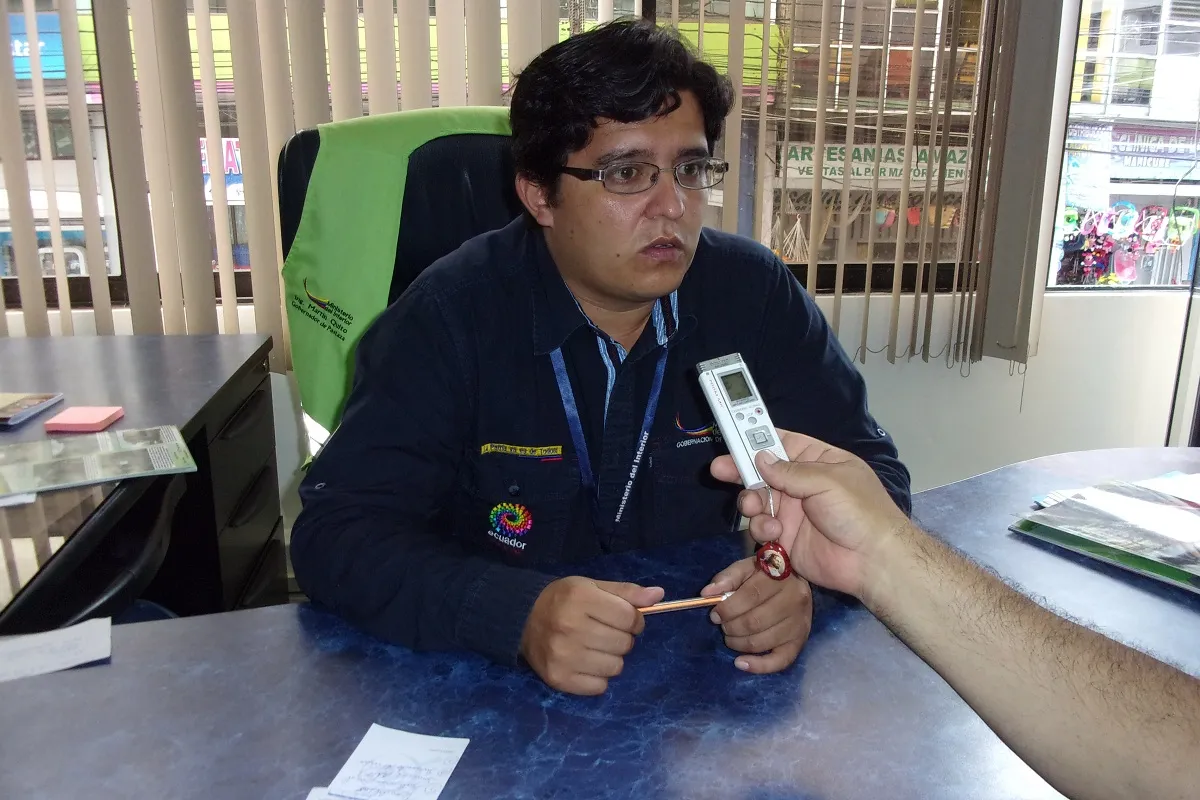 El gobernador de Pastaza Martín Quito