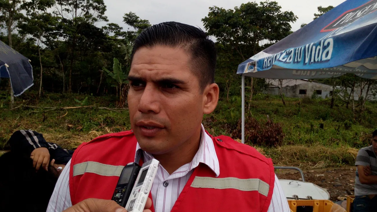 Polo Lascano, director del Cuerpo de Bomberos Municipales de Pastaza
