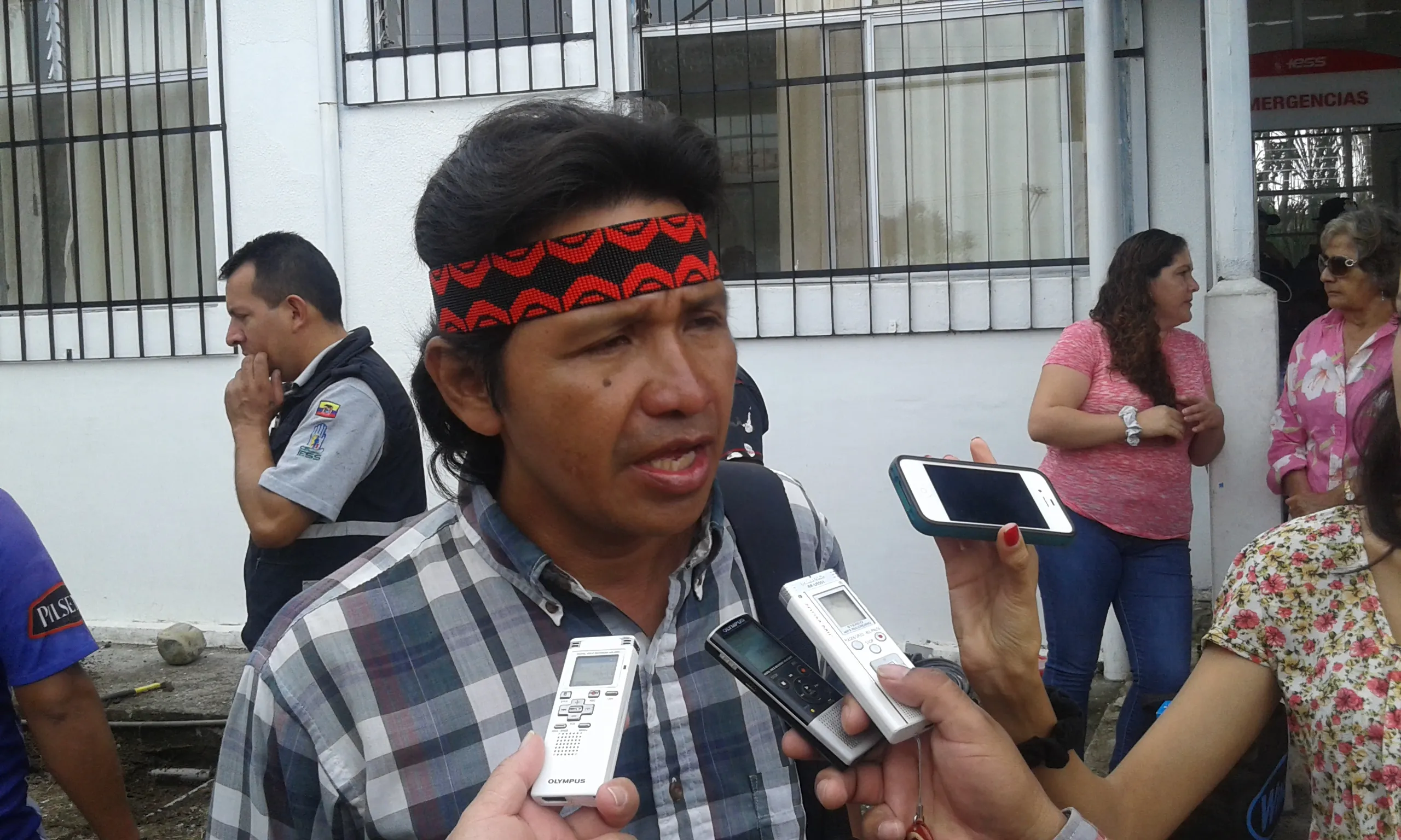 Franco Viteri presidente de la CONFENIAE (Confederación de Nacionalidades Indígenas de la Amazonía Ecuatoriana)