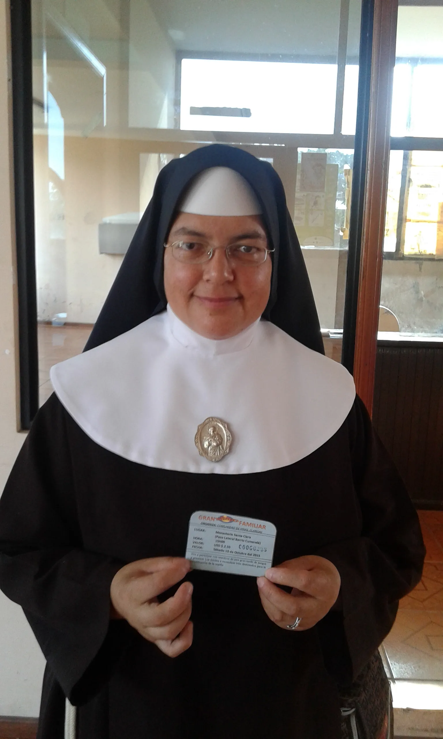 Hermana Marlene Patiño representante de la Comunidad Franciscana Clarisas de Puyo