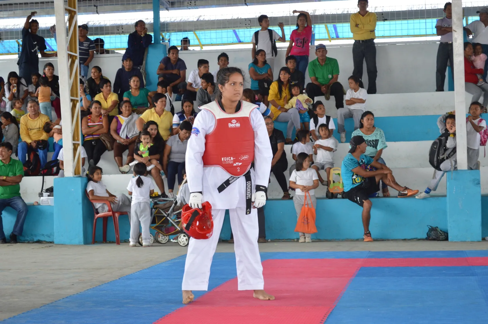 Laidy Cabrera una deportistas de las mejores en Taekwondo quien viaja al campeonato Sudamericano en Perú