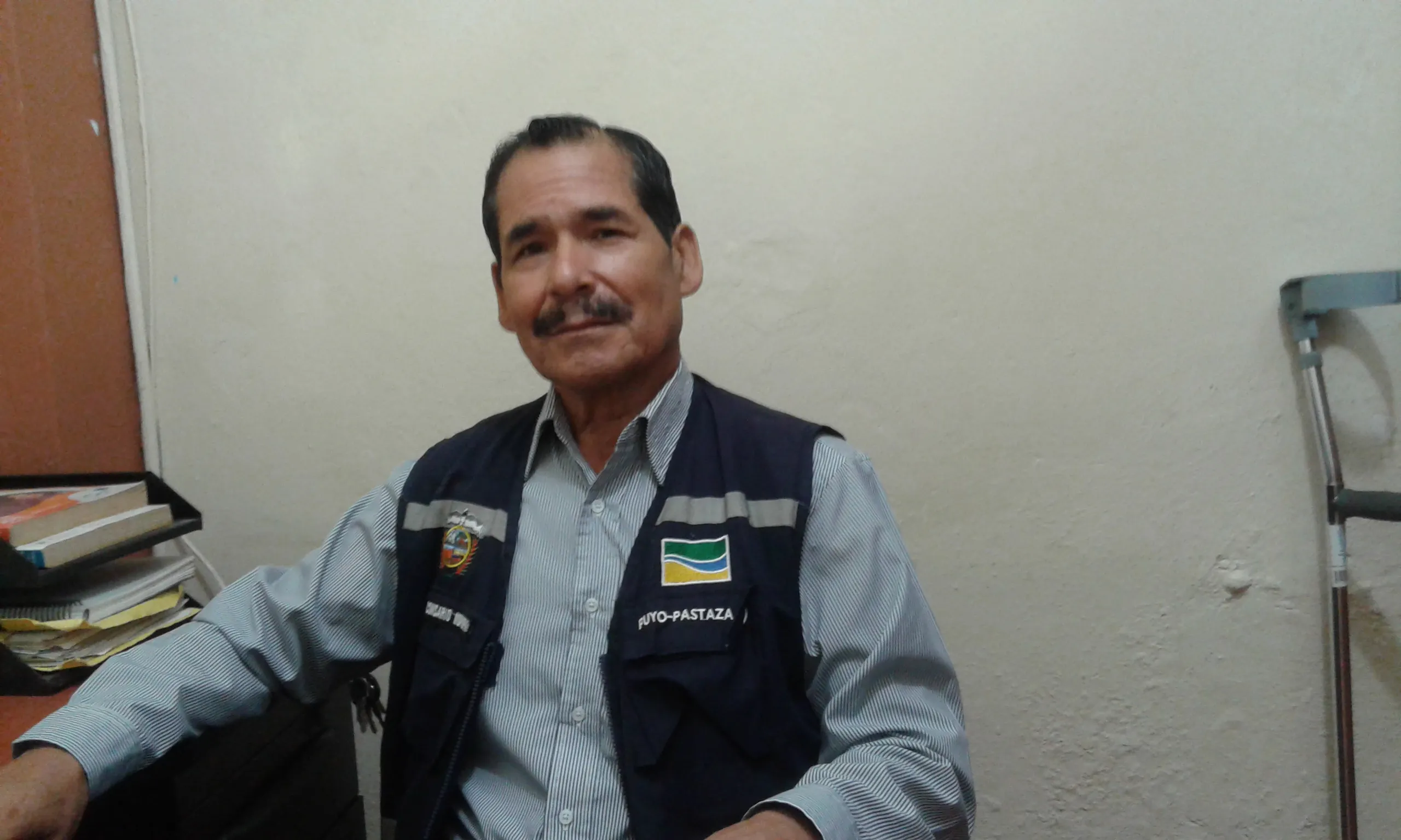 Gonzalo Baños comisario Municipal de Pastaza retornó a sus actividades