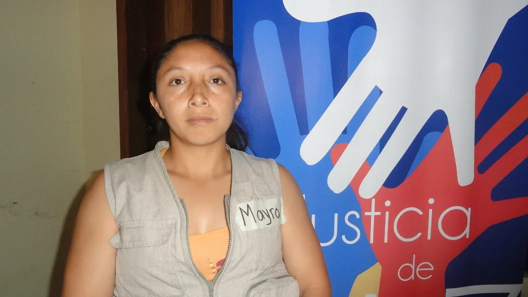 Mayra Chango, fue designada como la Jueza de Paz de Fátima