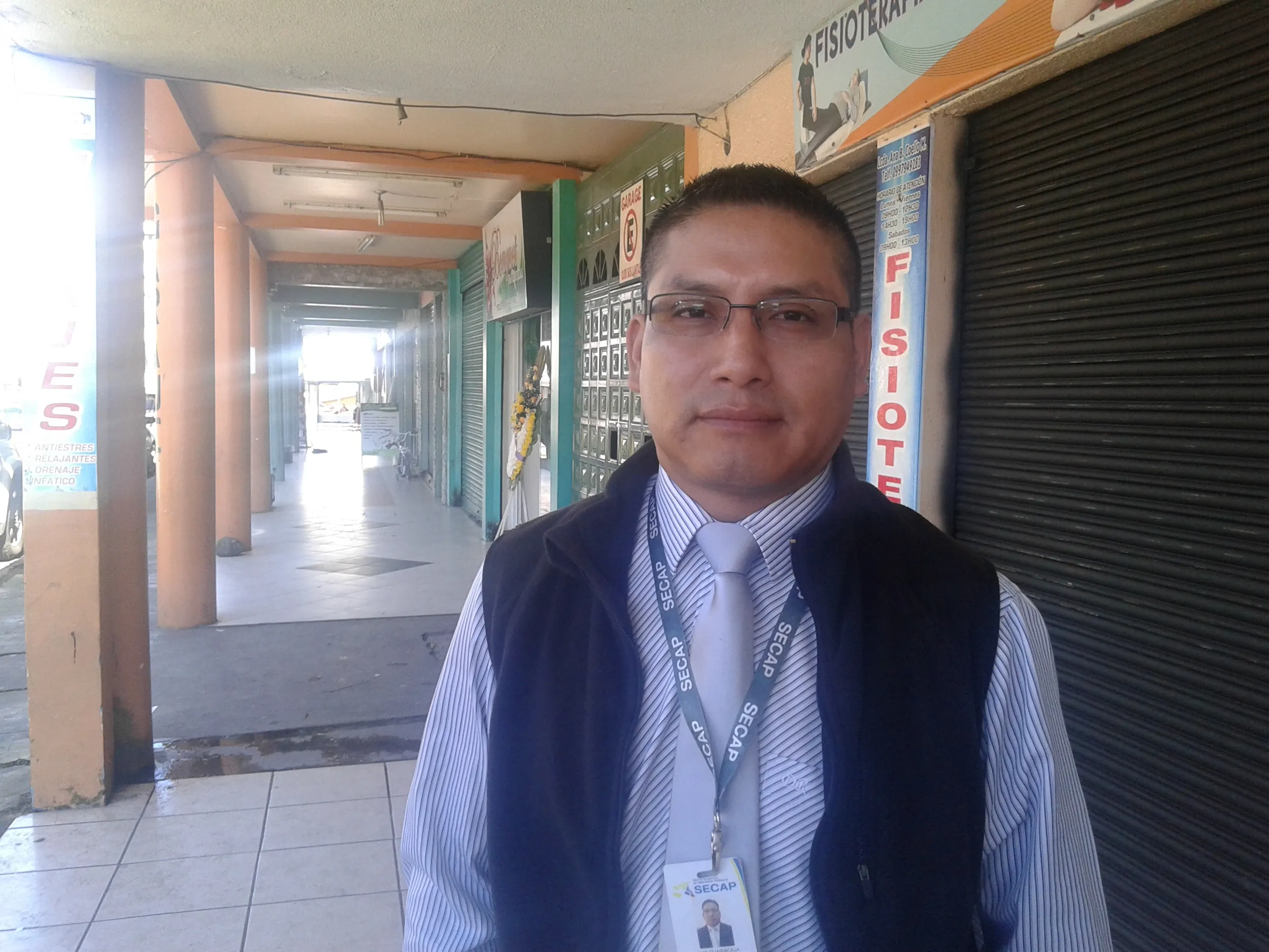 Ing. Luis Guairacaja, Coordinador del SECAP de Pastaza