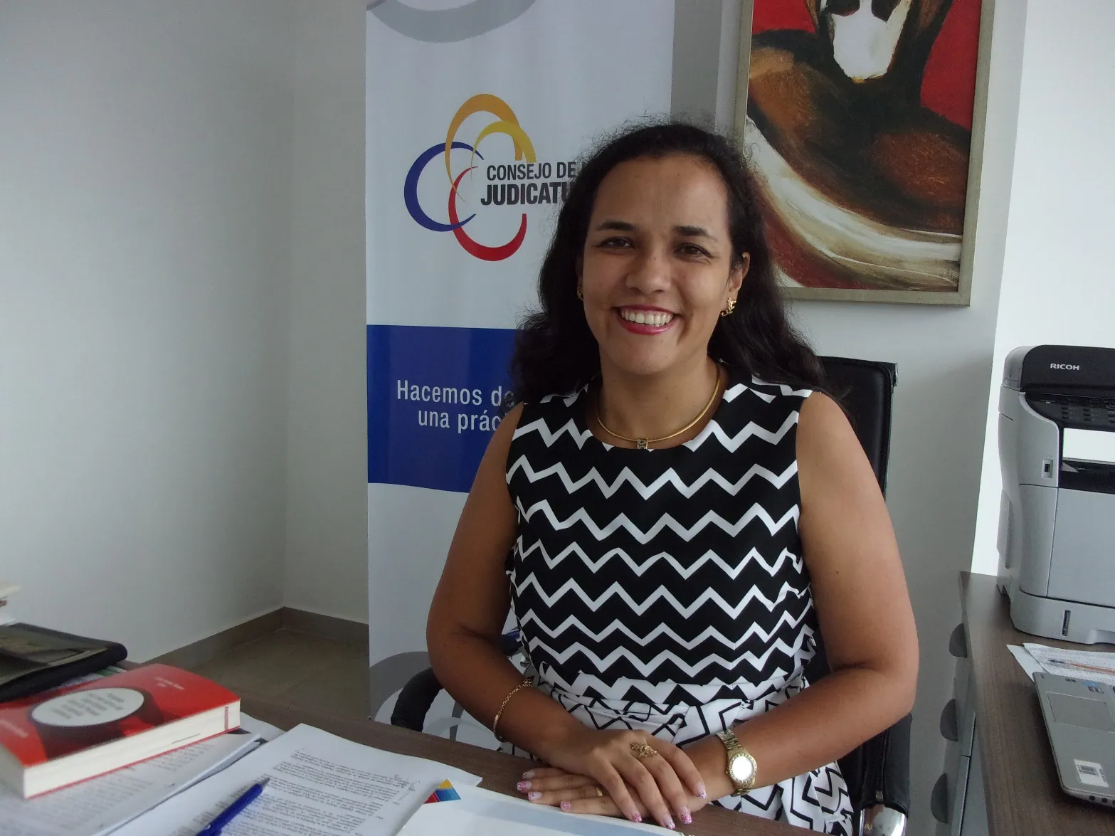 La directora de la Judicatura de Pastaza la Dra. Tania Massón.