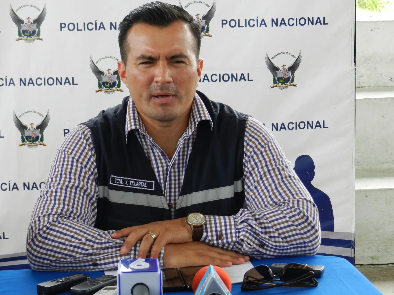 Teniente Coronel Javier Villareal, Jefe de la Policía Judicial de Pastaza