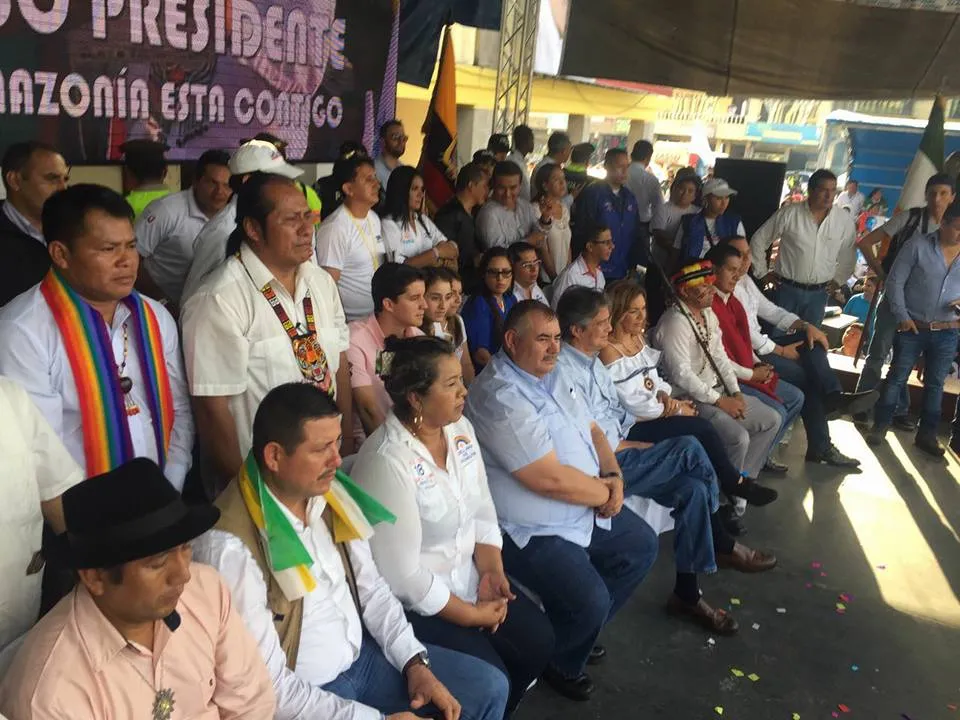 PREFECTOS DE CINCO PROVINCIAS ACOMPAÑARON A LLASSO