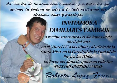 ROBERTO LÓPEZ QUE DUERMA EN LOS BRAZOS DEL SEÑOR