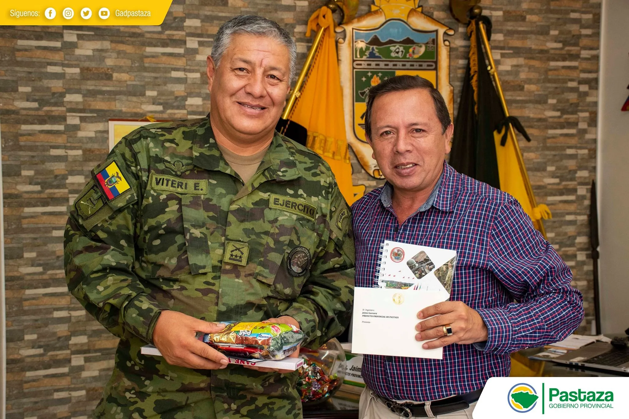 CNEL. EDUARDO VITERI Y EL ING. JAIME GUEVARA