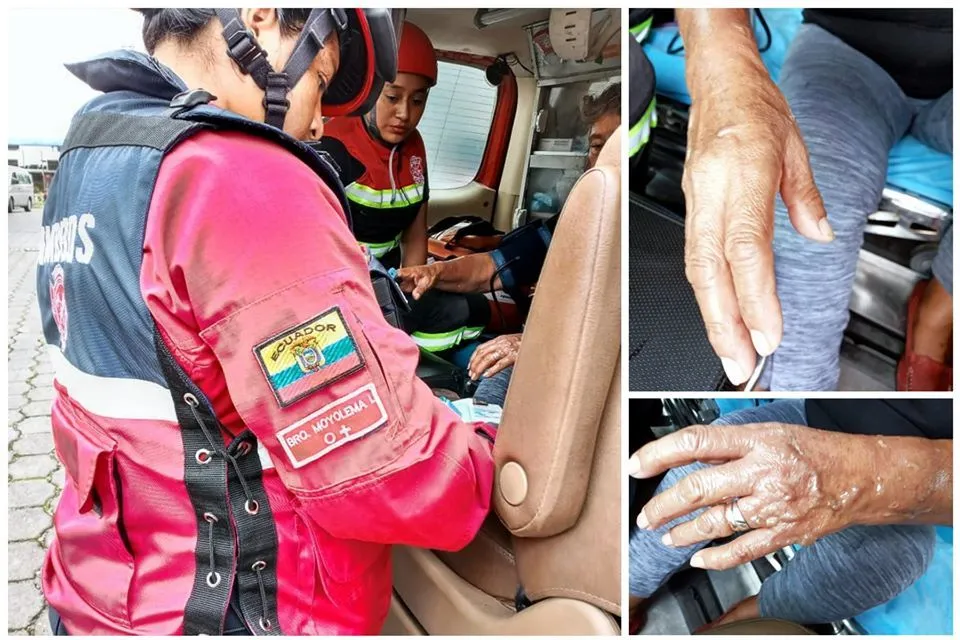 MOMENTOS QUE ATIENDEN AL PACIENTE PRIMERO EN LA AMBULANCIA